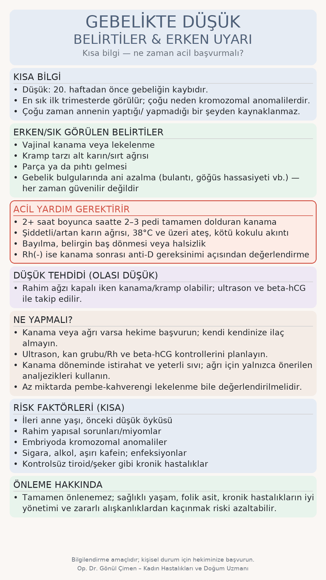 gebelikte düşük