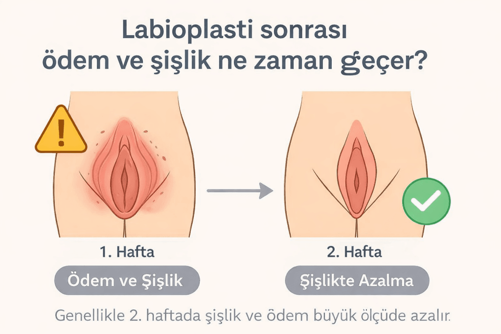 labioplasti sonrası şişlik